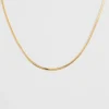 Syster P Herringbone Halsband Guld