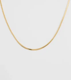 Syster P Herringbone Halsband Guld