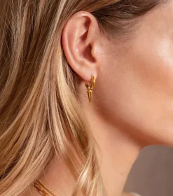 Syster P Juno Single Hoop Örhänge Guld