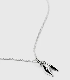 Syster P Melinda Double Petal Halsband Silver