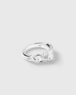 Syster P Moulded Narrow Ring Silver