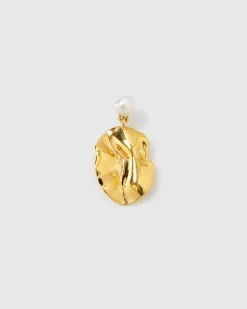 Syster P Moulded Short Single Earring Gold