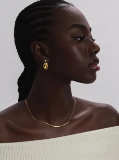 Syster P Moulded Short Single Earring Gold