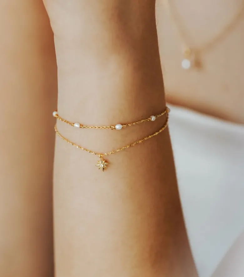 Syster P North Star Armband Guld