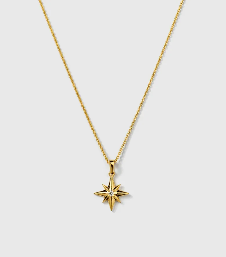 Syster P North Star Big Halsband Guld