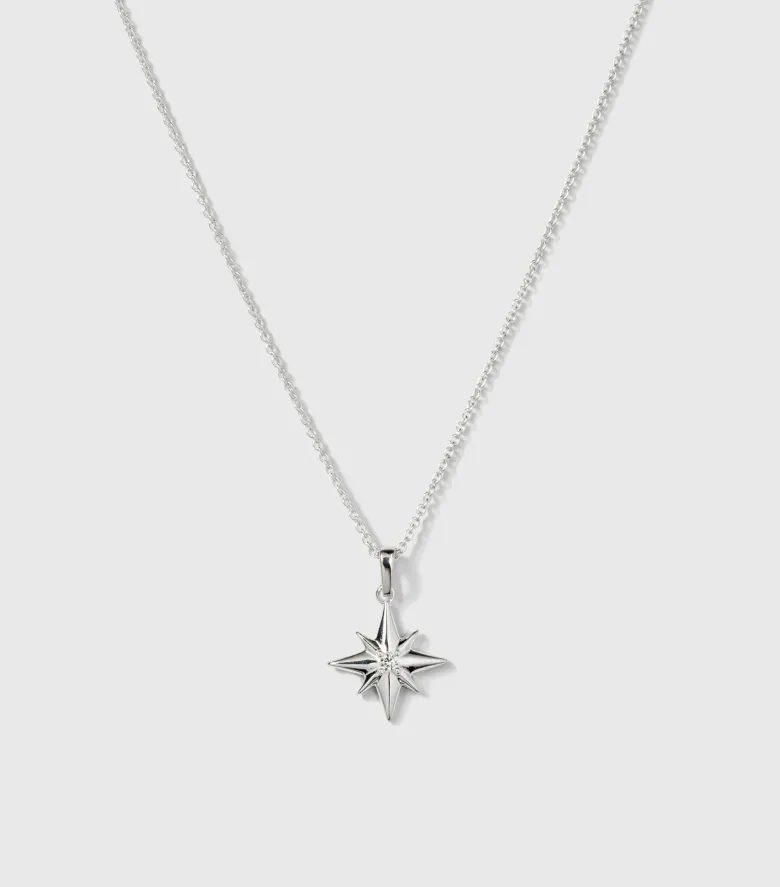 Syster P North Star Big Halsband Silver