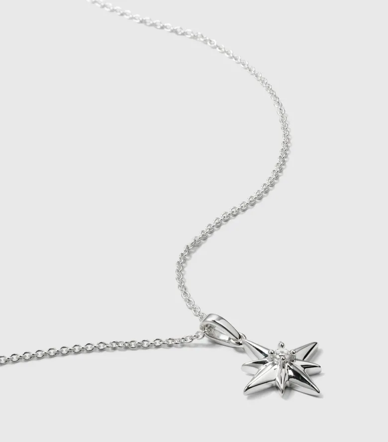 Syster P North Star Big Halsband Silver
