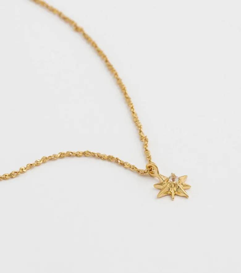 Syster P North Star Kort Halsband Guld