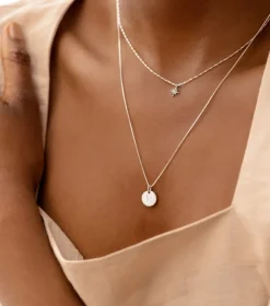 Syster P North Star Kort Halsband Silver