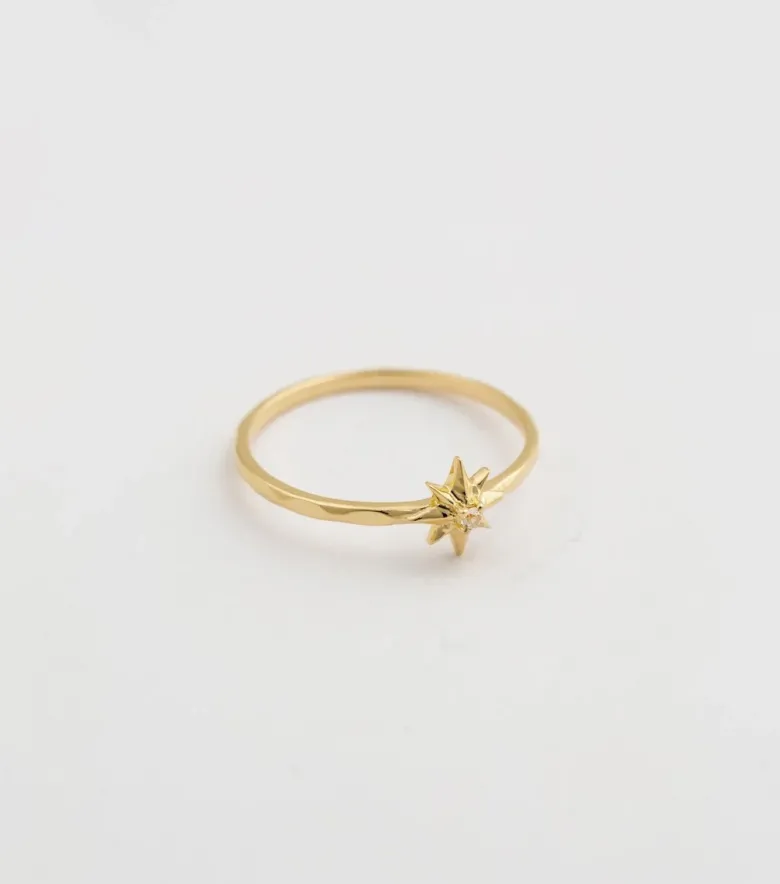 Syster P North Star Small Ring Guld
