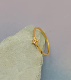 Syster P North Star Small Ring Guld