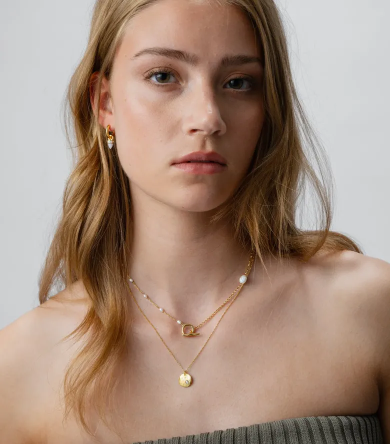 Syster P Paxton Kort Halsband Guld