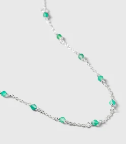 Syster P Santa Monica Armband Silver Green Onyx