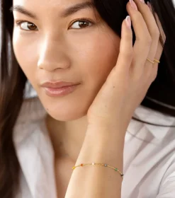 Syster P Santa Monica Multicolor Armband Guld