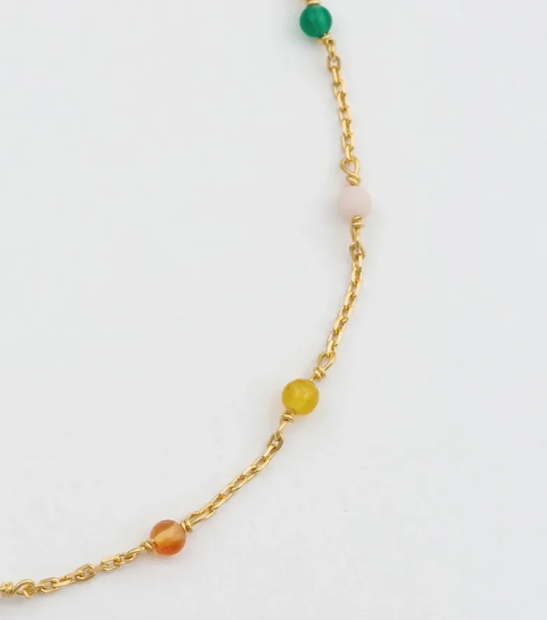Syster P Santa Monica Multicolor Armband Guld