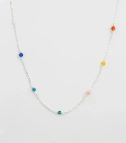 Syster P Santa Monica Multicolor Halsband Silver