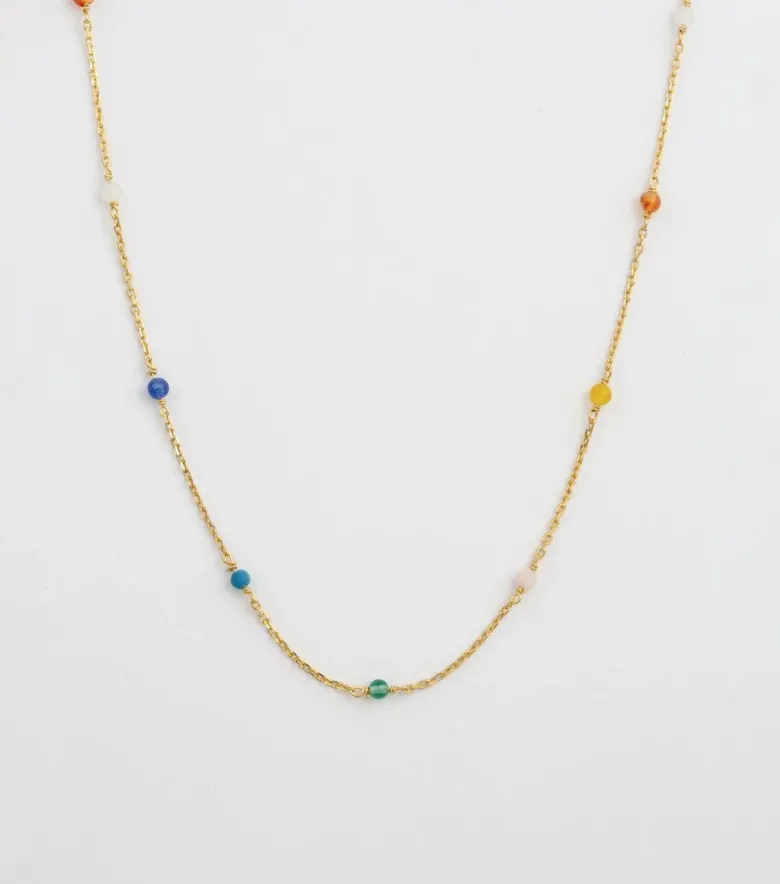 Syster P Santa Monica Multicolor Halsband Guld
