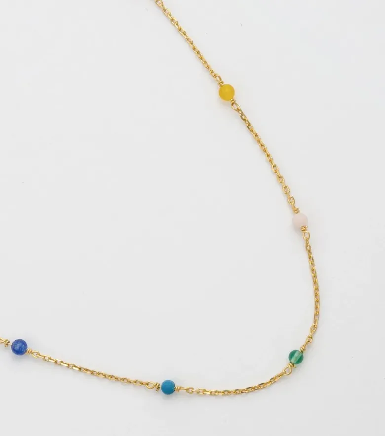 Syster P Santa Monica Multicolor Halsband Guld