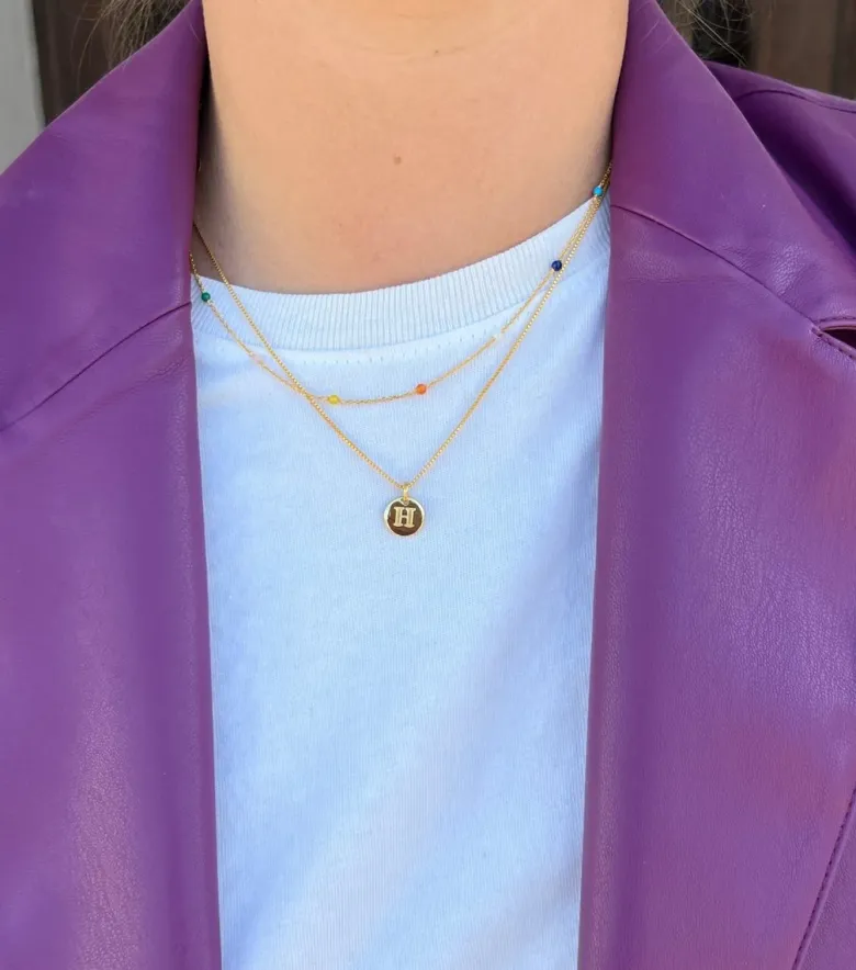 Syster P Santa Monica Multicolor Halsband Guld