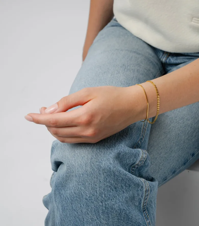 Syster P Sheer Mirror Armband Guld