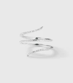 Syster P Sparkle Wrap Ring Silver