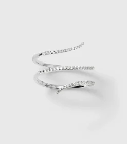 Syster P Sparkle Wrap Ring Silver