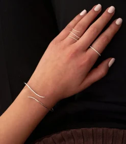Syster P Sparkle Wrap Ring Silver