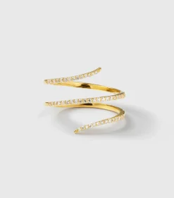 Syster P Sparkle Wrap Ring Guld