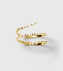 Syster P Sparkle Wrap Ring Guld