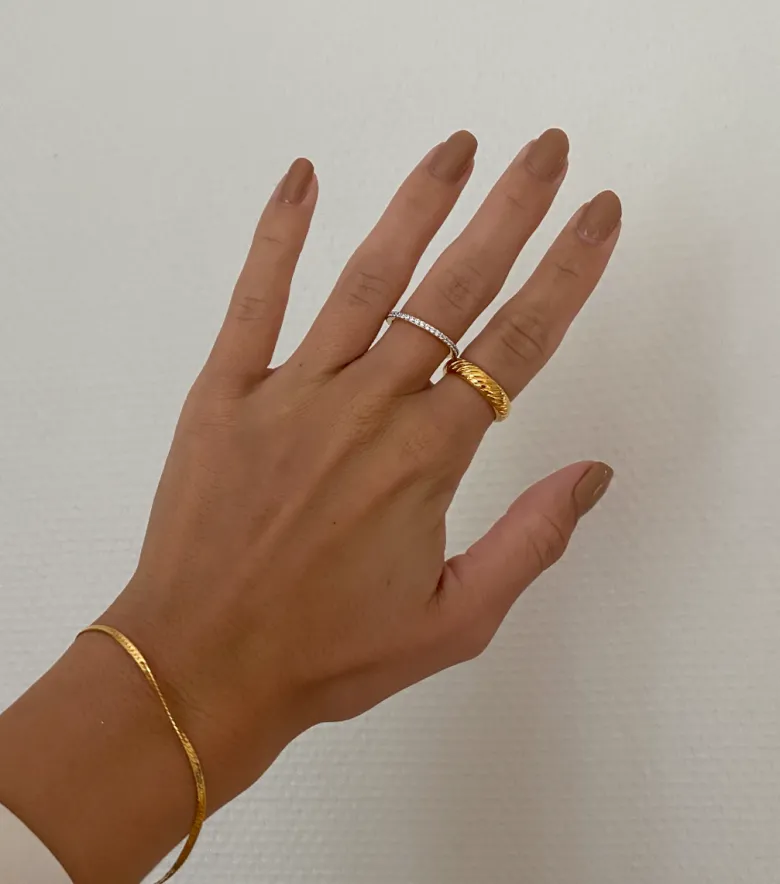Syster P Tiny Sparkle Ring Guld