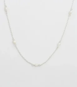 Syster P Treasure Multi Pearl Halsband Silver