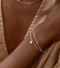 Syster P Treasure Single Pearl Armband Silver