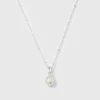 Syster P Treasure Single Pearl Halsband Silver