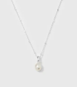 Syster P Treasure Single Pearl Halsband Silver