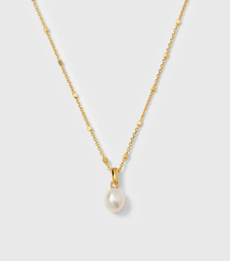 Syster P Treasure Single Pearl Halsband Guld