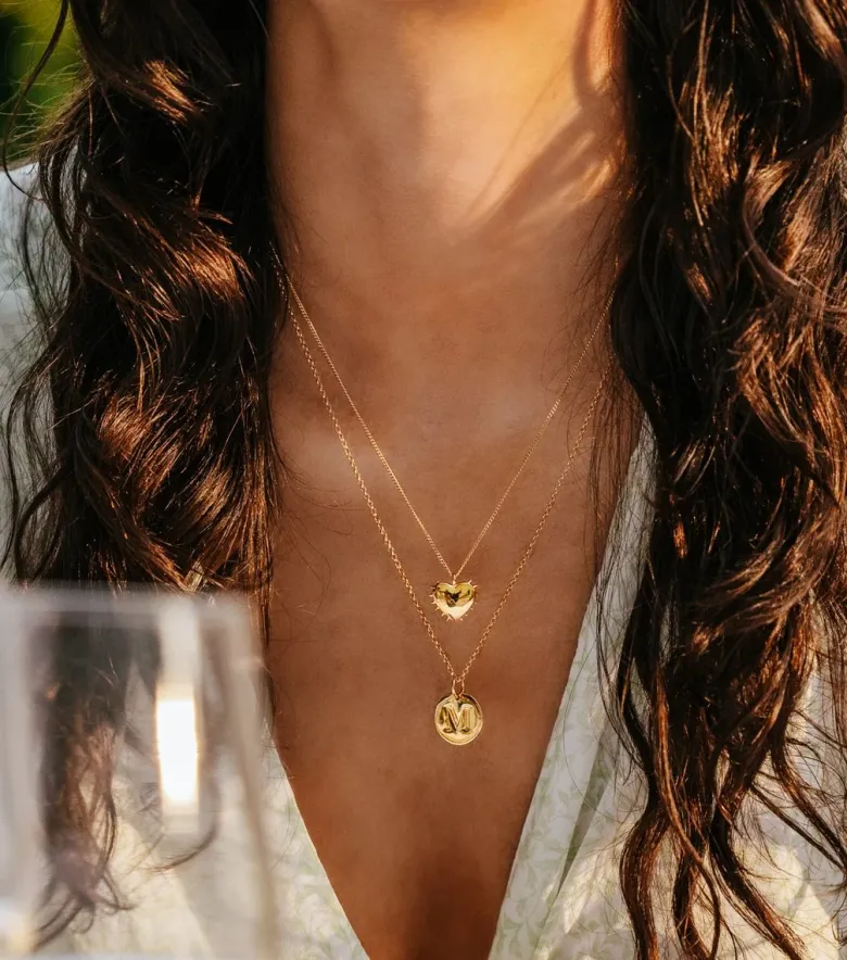 Syster P True Love Hjärta Halsband Guld