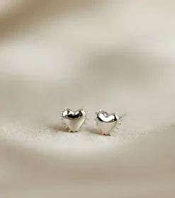 Syster P True Love Spike Hjärta Örhängen Silver