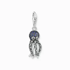 Thomas Sabo Charm-hängsmycke bläckfisk med blå stenar