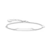 Thomas Sabo Armband classic med klöverblad & vit sten – A1977-051-21