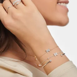Thomas Sabo Armband fjäril vita stenar – A2028-051-14