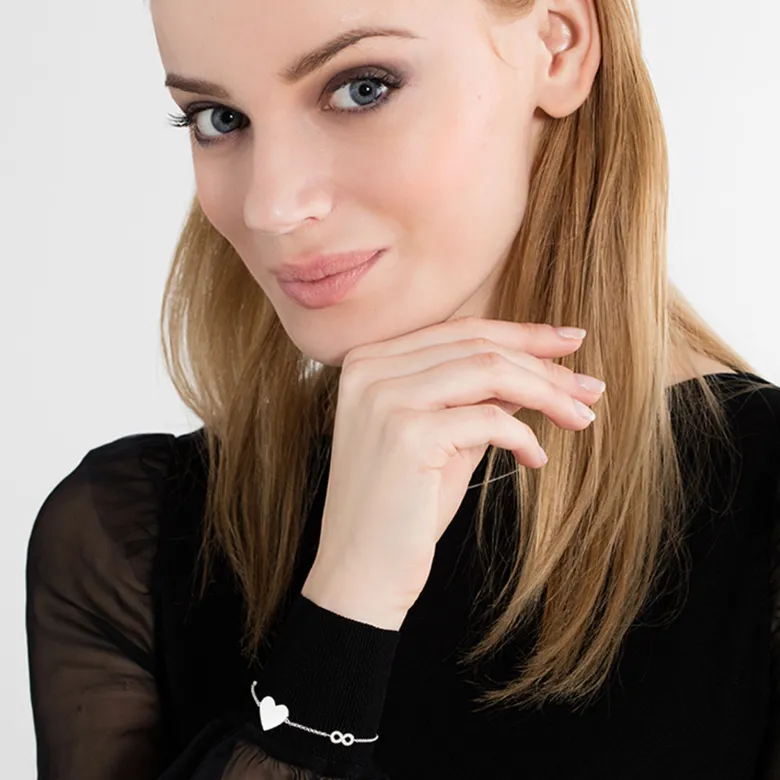 Thomas Sabo Armband hjärta med infinity – A1486-051-14