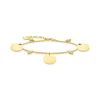 Thomas Sabo Armband med tre hängsmycke och vita stenar guld – A1962-414-39