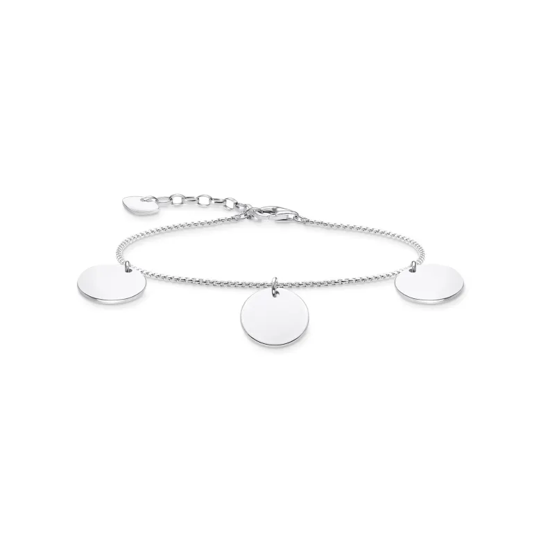 Thomas Sabo Armband med tre hängsmycke silver – A1961-001-21