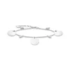 Thomas Sabo Armband med tre hängsmycke och vita stenar silver – A1962-051-21