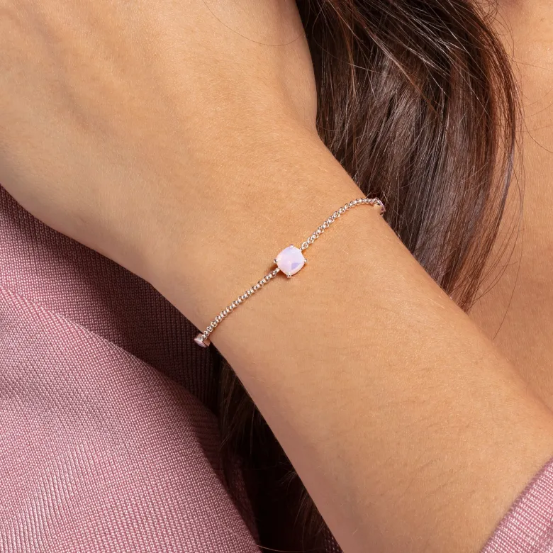 Thomas Sabo Armband opalfärgad sten rosa skimrande – A1936-699-7