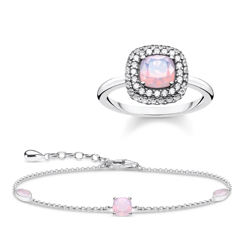 Thomas Sabo Armband opalfärgad sten rosa skimrande – A1936-699-7