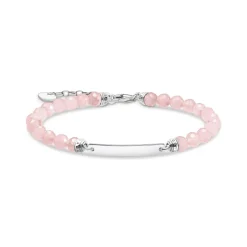 Thomas Sabo Armband rosa pärlor silver – A2042-637-9