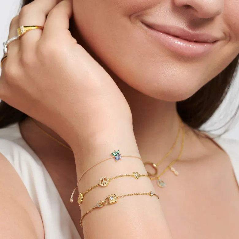 Thomas Sabo Armband tro, hopp och kärlek – A2050-881-7