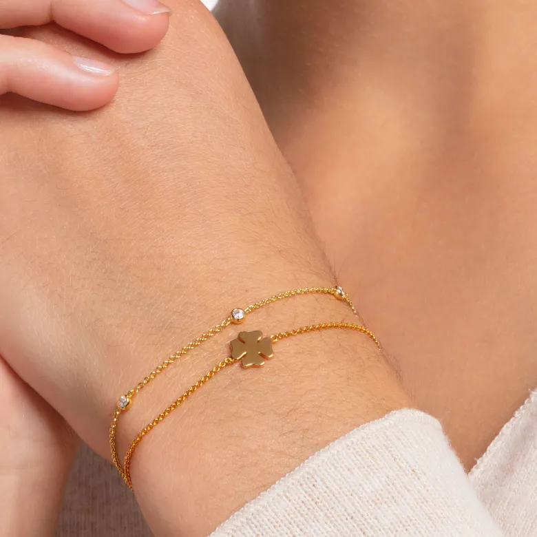 Thomas Sabo Armband vit stenar guld – A1999-414-14