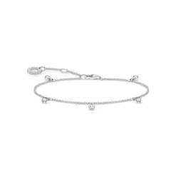 Thomas Sabo Armband vita stenar silver – A1998-051-14